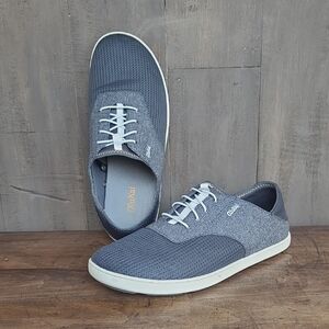 EUC OluKai Nohea Moku Sneaker Men's sz 11 Blue Mesh/Solid Lace Up Boat Shoes